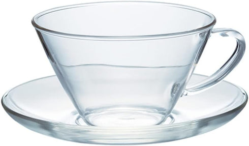 Hario Wide Tea Cup and Saucer Set, 230ml...