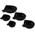 Weighing Powder Pans 5pcs 5 Sizes New Plastic Weighing Dishes Laboratory Equipment Black Weighing Vessel Liquid, Powder, Gems, etc...