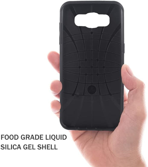 ELISORLI Compatible with Samsung Galaxy J7 2016 Case Rugged Thin Slim Cell Accessories Anti-Slip Fit Rubber TPU Mobile Protection Full Body Grip B...