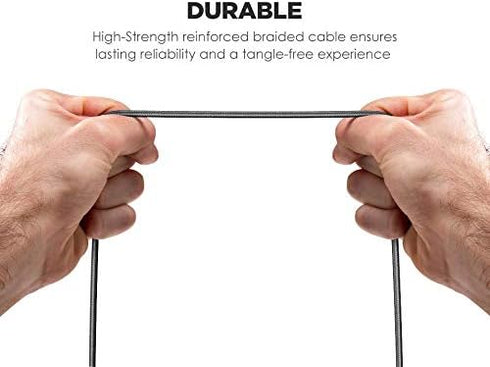 GALVANOX Right Angle Lightning to USB-C Cable (Apple MFi Certified) Braided iPhone Charger L-Shape Cord for Fast Charging iPhone 14 Pro Max/13/12/...