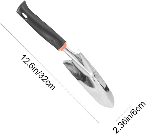 Garden Shovel Stainless Steel Garden Trowel Hand Shovel Anti Slip Small Spade Shovel for Planting Transplanting Weeding Digging...
