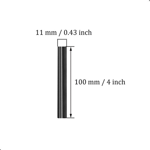 12 Pack Full Size Hot Glue Sticks, Hot Glue Gun Bulk Sticks,Length 100mm / 4", Diameter 11mm / 0.43"/ 0.44 Inch for Kids and Adults DIY Craft, Rep...