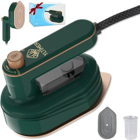 Portable Mini Travel Iron for Clothes, 180° Rotating Handheld Iron, 2 in 1 Small Size Ironing Machine for Dry and Wet Ironing for Business, Home, ...
