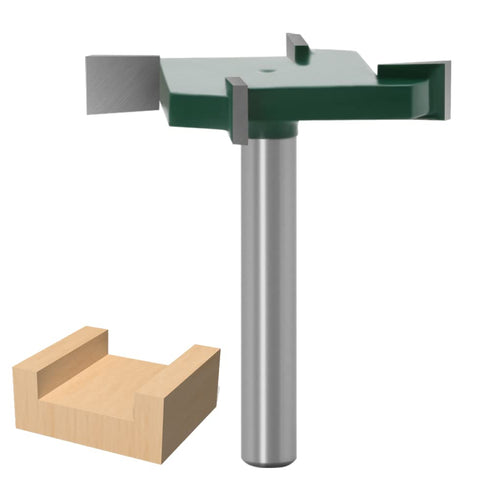 WSOOX CNC Spoilboard Surfacing Router Bit, 1/4 Inch Shank Slab Flattening Planing Bits 40mm Cutting Diameter Carbide Planer Bit, 1/4 Inch Cutting ...