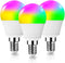 DOGAIN A15 Small Smart Light Bulbs, RGB Color Changing Light Bulb Compatible with Alexa Google Home, E12 Base Led Bulb WiFi Dimmable 500LM Christm...
