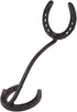 Treasure Gurus Cast Iron Horseshoe Cowboy Hat Rack Wall Hook Coat Hanger Holder Rustic Western Decor...