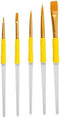 PME Craft Brushes, Set of 5-Yellow, Standard...
