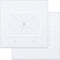 2 Gang Wall Plate White 2 Pack, Silicone Cable Pass Through Wall Plate for Power Cable, Audio Video and Ethernet Cable, Speaker Wire Management (W...