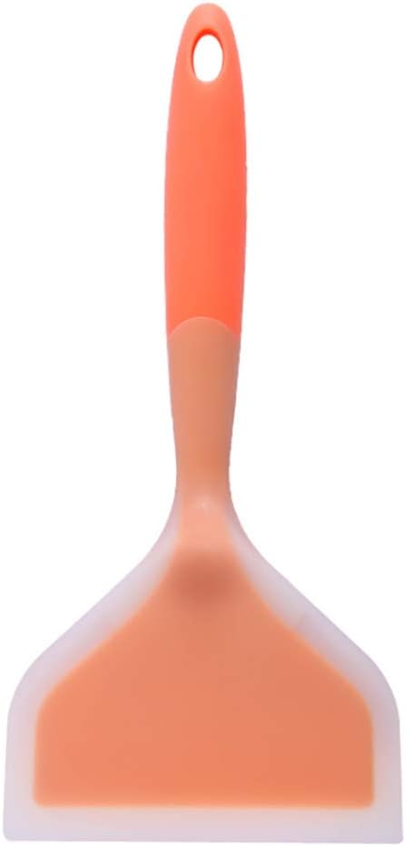 Omelette Spatula 10-Inch Silicone Pancakes Shovel Durable Heat-resistant Wide Spatula Turner Nonstick Fried Shovel for Eggs Crepes Brownies Fish P...