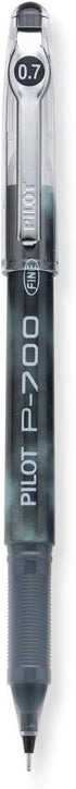 PILOT, Precise P-700 Gel Ink Rolling Ball Stick Pens, Marbled Barrel, Fine Point 0.7 mm, Black, Pack of 12...