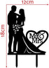 Mr And Mrs Cake Topper Heart Love Acrylic Couple Engagement Bridal Shower Wedding...