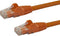 StarTech.com 9ft CAT6 Ethernet Cable - Orange CAT 6 Gigabit Ethernet Wire - 650MHz 100W PoE RJ45 UTP Network/Patch Cord Snagless w/Strain Relief F...