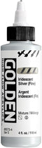 GOLDEN High Flow Acrylics, Iridescent Silver (Fine), 4 fl. oz. / 118 ml Bottle...