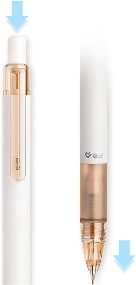 2Pcs 0.5mm Mechanical Pencil, Simple Propelling Pencil, Fashion Movable Pencil, Cute Eraser Top Press Pen, Cute School Supplies for Writing,Drawin...