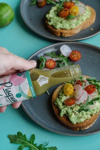 PISQUEYA Hot Sauce - Gourmet Medium Buzz Hot Sauce with Jalapeño Peppers - Plant Based, No Sugar, Gluten Free, Low Sodium - You Can Really Taste t...