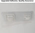JiePai Acrylic Corner Shower Caddy Shelf with Hooks 2 Pack, Adhesive Wall Mounted Bathroom Shower Organizer for Inside Shower & Kitchen Storage, S...
