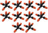 10 Pack 1/2 inch Garden Irrigation Sprinklers Head, Five Head Misting Spray Nozzle, 360° Micro Drip Irrigation Parts for Patio, Lawn, Micro Irriga...