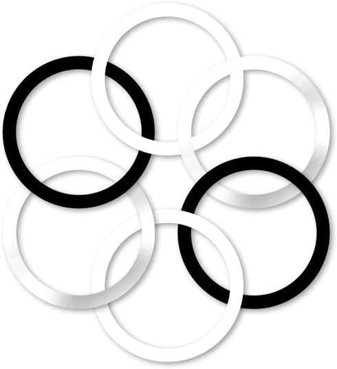 WYNK Universal Metal Rings Compatible for Apple Magsafe Charger/Wallet/Battery Pack, Compatible with iPhone 15/14/13/12 Series(Mini/Plus/Pro/Pro M...