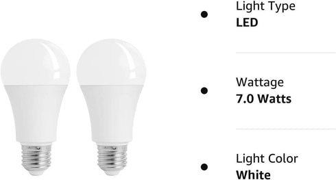 Motion Sensor Light Bulbs,7W (60-Watt Equivalent) E26 Motion Activated Dusk to Dawn Security Light Bulb Outdoor/Indoor for Front Door Porch Garage...