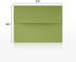 LUXPaper A2 Invitation Envelopes | Peel & Press | 4 3/8" x 5 3/4" | Avocado Green | 70lb. Text | 50 Qty...