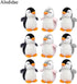 9 Pcs Mini Penguin Stuffed Animal Plush Keychain Toys Cute Penguin Gifts Penguin Party Supplies Small Penguin Hanging Pendant for Bag Christmas Tr...