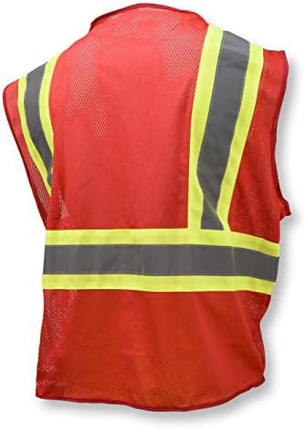 Radians SV22-1 Economy Type O Class 1 Safety Vest, Red, 3X-Large...