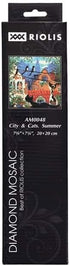 RIOLIS Diamond Mosaic Embroidery Kit 7.75"X7.75"-City and Cats Summer...