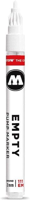 Molotow ONE4ALL Empty Acrylic Paint Marker, 2mm, Use with Molotow ONE4ALL Acrylic Paint Refill (Sold Separately) (111.000)...