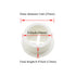 HAHIYO 4Pcs 0.8Inch/20mm White Flexible Rubber Desk Grommet Wire Grommet Cable Management Cord Hole Cover Desk Wire Hole Insert Wire Organizer for...