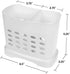 KOREAC_ Kitchen Storage Chopsticks Holder Basket for Dishwashers L6.3” X H5.3” X W3” Plastic Drain Rack/Capacity 2 Divided Compartments...
