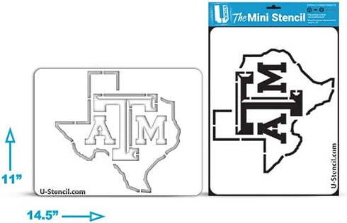 Texas A&M in Texas Mini Stencil - TAMOOS-202...
