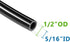 Feelers Pneumatic PU Tubing, 1/2"OD Hose PU Polyurethane Air Hose Tube Line for Air Compressor Water Fluid Transfer Black (9.84 ft)...
