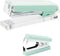 Clear Acrylic Stapler Mint Green Desktop Staple Remover Tool for Standard 24/6 or 26/6 Staples, Acrylic Office Desk Accessories for Women (Mint Gr...