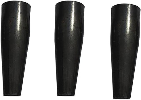 3 Pack Extension Wood Handle Connector for Garden Hoes Hollow Hoe Replacement Welded Steel Pipe Tube Thickening Fittings Iron Cone Sleeve Cultivat...