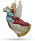 Angel Playing Music on Harp Blown Glass Christmas Ornament...