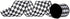 3 inch Wide 30 feet Black and White Harlequin Wired Edge Ribbon inch DIY Projects Craft Supplies...