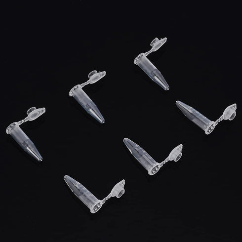 stonylab Micro Centrifuge Tubes, 0.5ml Polypropylene Graduated Clear Plastic Centrifuge Vials with Flat-Top Snap Cap, Pack of 500 (0.5ml, 500 Pack...