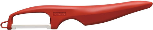 Kyocera Advanced Ceramic Vertical Double Edge Blade Peeler, Red...