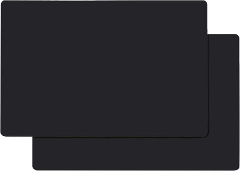Silicone Counter Mats Set of 2, Heat Resistant, Kitchen Countertop Protector, Non Slip, Black...
