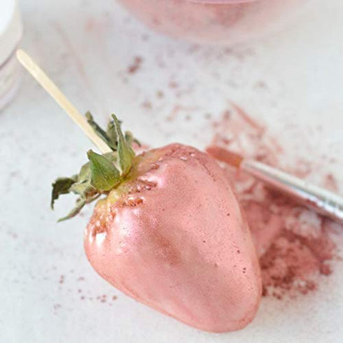 Luster Dust - Rose Gold (4g 1x Jar) | Edible Vegan Dust & Paint for Cake Decorating, Ice Cream, Desserts, Cocktails and Beverages by Bakell...