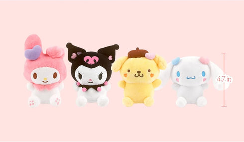 Cutie Hello Kitty Friends Character Plush Bag Clip Keychain Backpack Hanger 1PC 4.7in Kuromi Cutie...