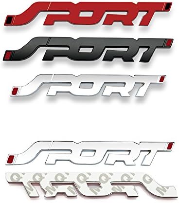 2Pcs 3D Sport Metal Point Emblem Side Fender Trunk Emblem Vehicle Car Motorcycle Badge Decals (Matte Black)...