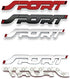 2Pcs 3D Sport Metal Point Emblem Side Fender Trunk Emblem Vehicle Car Motorcycle Badge Decals (Matte Black)...