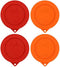 Sophico 1 Cup Round Silicone Storage Cover Lids Replacement for Anchor Hocking and Pyrex 7202-PC Glass Bowls (Container not Included) (Orange - Re...