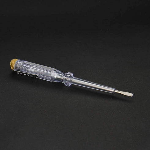 Fielect Test Screwdriver, Voltage Detector Pen Light Circuit Tester Electric Test Pen Screwdriver Neon Tube AC/DC 100-500V Clear 1pcs...