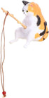 Cat Fishing Figurine Mini Cute Cat Statue Decor Mini Cat Fishing Fish Tank Ornaments Aquarium Miniature Figurines Animal Statues Ornaments for Hom...