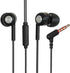 XINGWAN S32 Earphones Headphones, Powerful Bass Driven Sound, 12mm Large Drivers, Ergonomic Design with Remote Control and Microphone (Black+White...