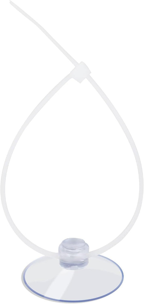 AQUANEAT 20 Pack Suction Cups with 40/100 Zip Ties for Aquarium Fish Tank Decoration Moss Shrimp Nest (20 Pack with 40 Zip Ties)...