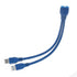 JSER Dual Port USB 3.0 A Male to 20 Pin Male Motherboard Extension Cable Adapter 5Gbps...