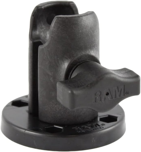 RAM Mounts Single Socket Arm with Round Swivel Plate RAP-B-200-1-293U Compatible with RAM B Size 1" Ball Components...